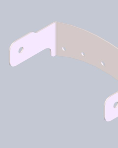 Hinged bracket 40° for mechanical oppening for silo - Prod I